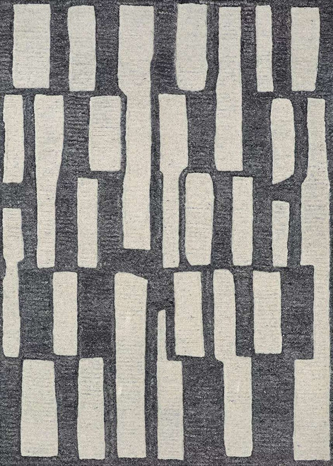 Lotus Enlightenment 8221/2011 Obsidian Area Rug - Rug Goddess
