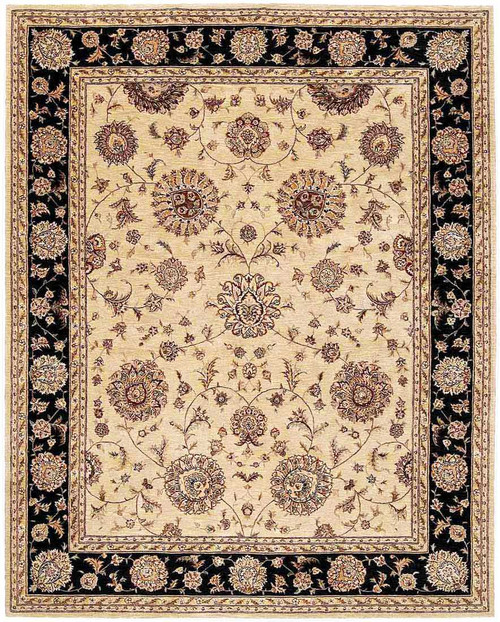 Nourison 2000 2207 Beige Black Wool Area Rug