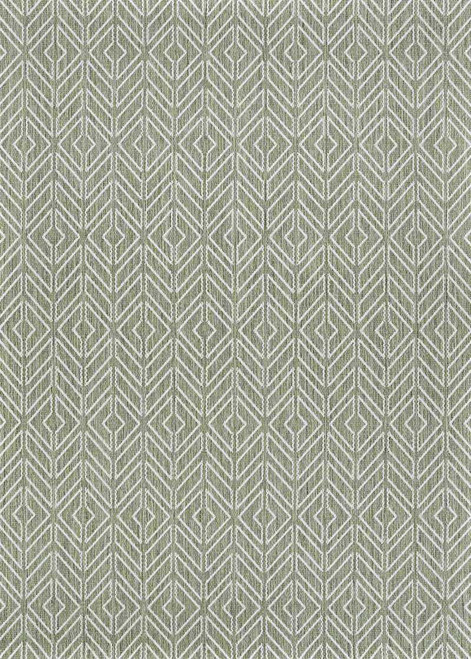 Recife 1318/4412 Cabana Tile Sage Leaf Ivory Area Rug