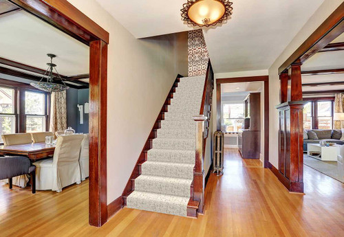 Insley 5299/0003 Wool Stair Runner/Custom Rug - stairway runner view