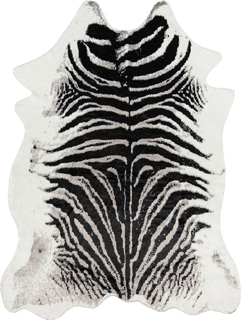 Momeni Acadia ACA-1 Black Zebra Print Rug