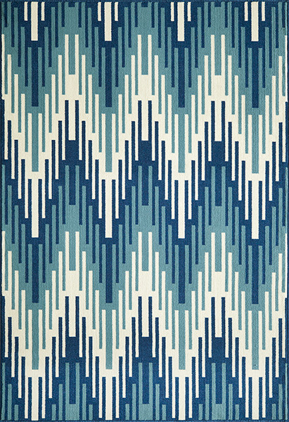 Momeni Baja BAJ-06 Blue Indoor Outdoor Rug