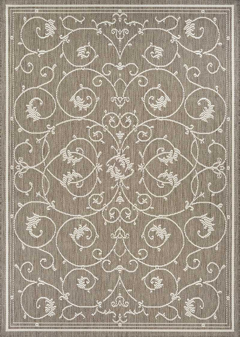 Couristan Recife 1583/2312 Veranda Champagne Taupe Area Rug