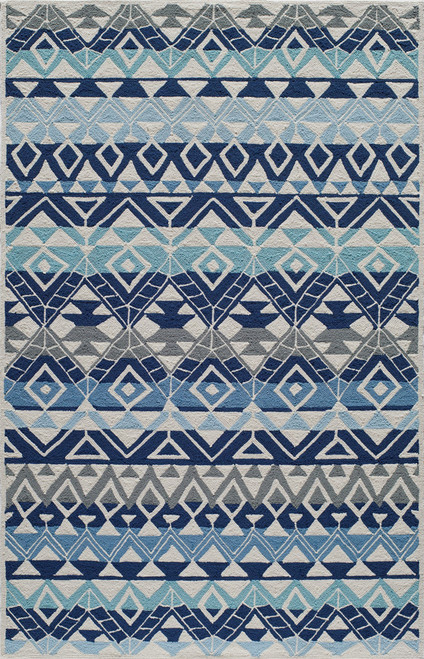 Momeni Veranda VR-56 Multi Blue Indoor Outdoor Area Rug