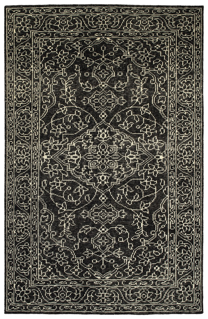 Kaleen Herrera HRA07-38 Charcoal Area Rug