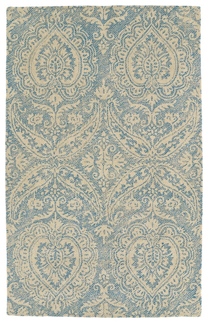 Kaleen Weathered WTR01-17 Blue Area Rug