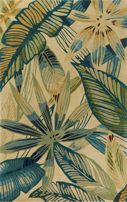 Kas Sparta 3154 Ivory Teal Nassau Area Rug
