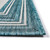 Trans Ocean Liora Manne Carmel 8425/04 Multi Border Aqua Area Rug