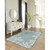 Trans Ocean Liora Manne Carmel 8448/04 Coral Border Aqua Area Rug