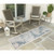 Trans Ocean Liora Manne Carmel 8474/04 Fronds Aqua Rug