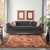 Nourison Tahoe Rust and Black Rug