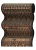Couristan Old World Classics Antique Turkoman 4327/0002A Ebony Stair Runner