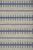Crescent Ticking Stripe Grey & Blue Rug