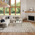 Luna LUN02 Ivory Grey Contemporary Rug