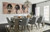 Momeni Tahoe TA-04 Ivory Tribal Rug in dining room