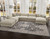 KAS Adele 8800 Grey Sofia Traditional Rug - in living room