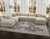 KAS Adele 8800 Grey Sofia Traditional Rug - in living room
