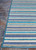 Cape Brockton 1403/0002 Colbalt-Teal Indoor-Outdoor Rug - Side View