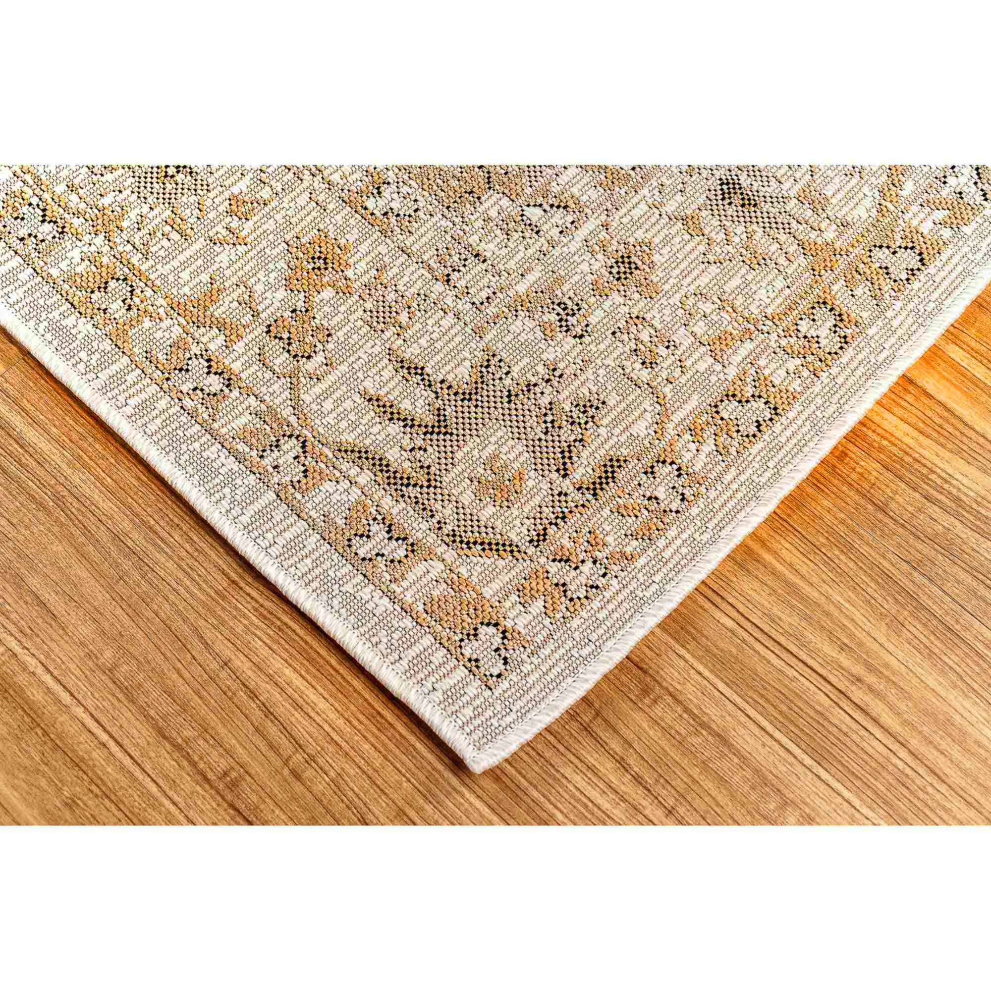 Trans Ocean Liora Manne Carmel 8418/12 Vintage Floral Sand Area Rug