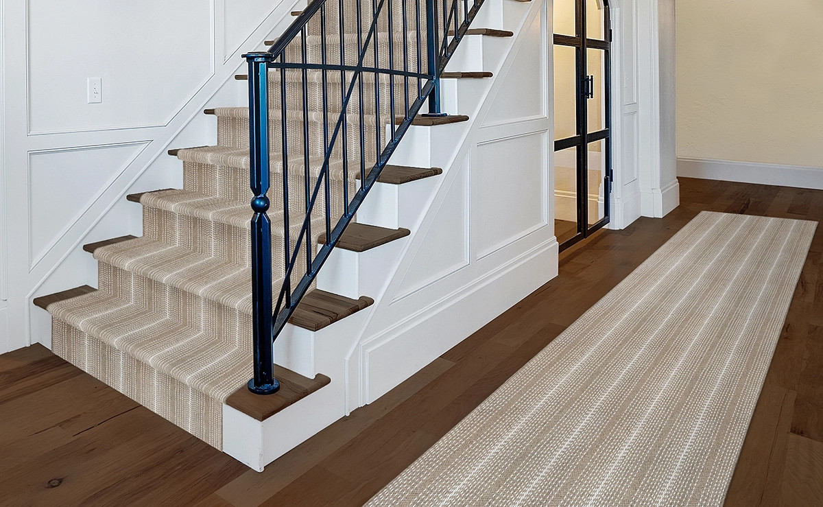 Stanton Theodore Stripe Denim 67197 Stair Runner
