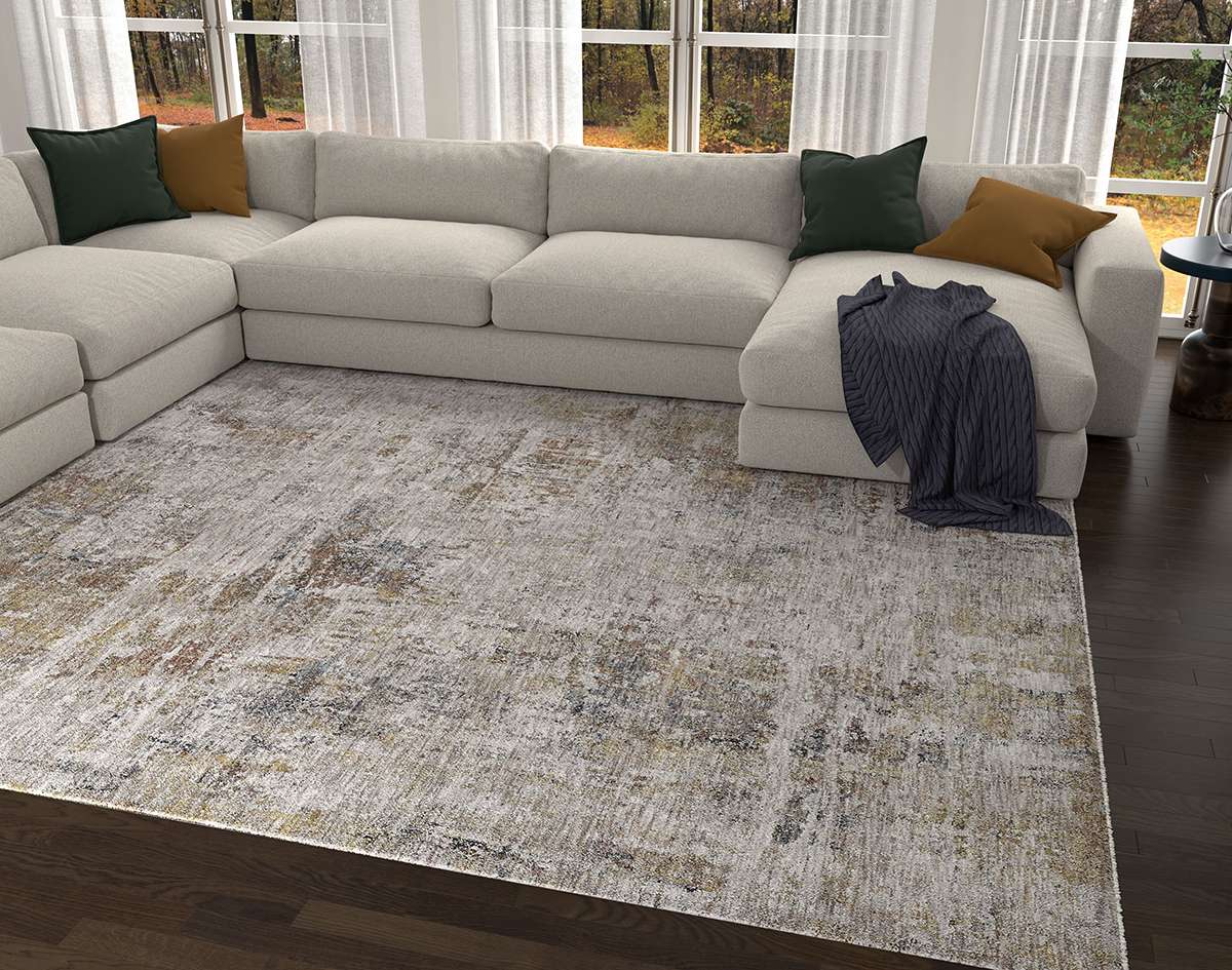Kas Avani 8408 Ivory / Spice Area Rug | Modern Rugs