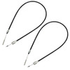 Trailer Brake Cable Knott Detachable Threaded End 1630mm / 1840mm PAIR BC04