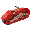 Red Ratchet Strap Tie Down Trailer 5m Hook Cargo Strap 750kg Lashing x 2 (Pair)