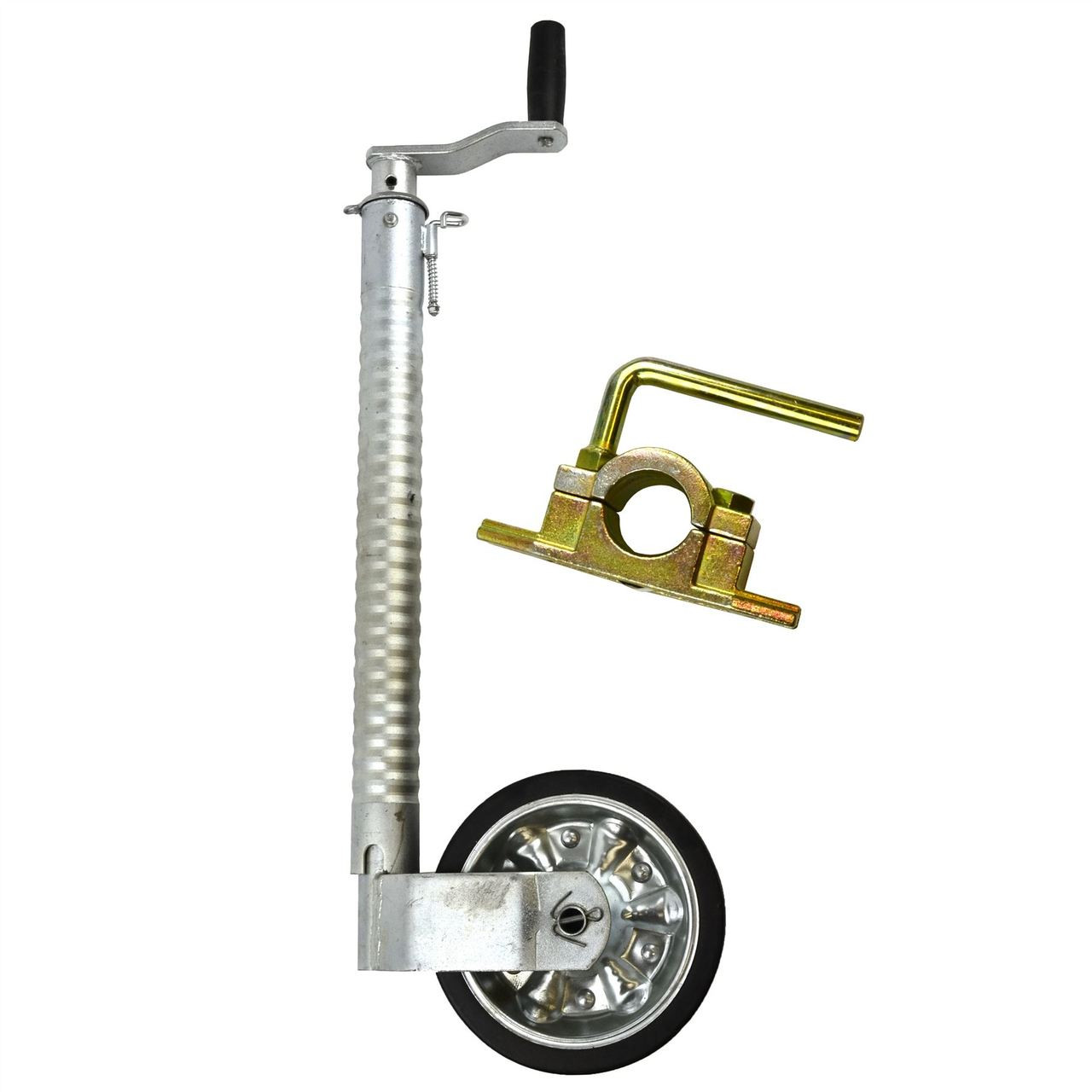 48mm Ribbed Jockey Wheel for Trailer with Cast Clamp 48mm_RIB_TR021
