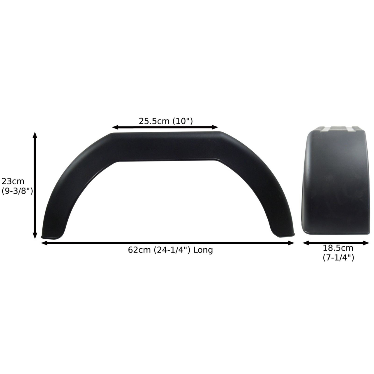 Mudguard for Trailer Wheels 10" Plastic Single / Wing / Fender TR002