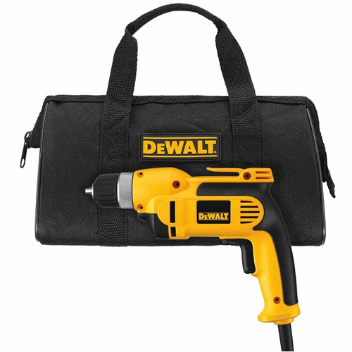 DeWalt 3/8" VSR Pistol Grip Drill Kit with Keyless Chuck