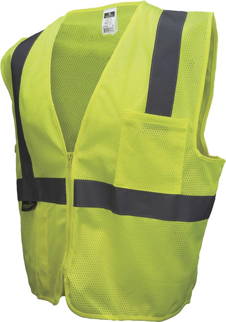 Zip-Up Mesh Safety Vest