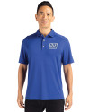 New York Giants Historic Cutter & Buck Forge Eco Stretch Recycled Mens Big & Tall Polo Tour Blue Front Thumbnail Image