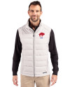 Buffalo Bills Historic Cutter & Buck Evoke Recycled Honeycomb Fleece Mens Hybrid Full Zip Vest CONCRETE Front Thumbnail Image