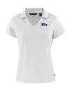 Seattle Seahawks Historic Cutter & Buck Daybreak Eco Recycled Womens V-neck Polo White Mannequin Thumbnail Image