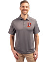 Denver Broncos Historic Cutter & Buck Forge Eco Stretch Recycled Mens Polo Elemental Grey Front Thumbnail Image