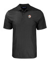 Miami Dolphins Historic Cutter & Buck Pike Eco Tonal Geo Print Stretch Recycled Mens Big & Tall Polo Black Mannequin Thumbnail Image