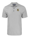Pittsburgh Steelers Historic Cutter & Buck Pike Eco Tonal Geo Print Stretch Recycled Mens Big & Tall Polo Elemental Grey Mannequin Thumbnail Image