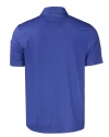 Seattle Seahawks Historic Cutter & Buck Pike Eco Tonal Geo Print Stretch Recycled Mens Big & Tall Polo Tour Blue Mannequin Back Thumbnail Image