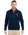 Memphis Redbirds Cutter & Buck Cascade Eco Sherpa Mens Big & Tall Fleece Jacket Navy Blue Front Thumbnail Image