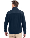 Lehigh Valley IronPigs Cutter & Buck Cascade Eco Sherpa Mens Big & Tall Fleece Jacket Navy Blue Back Thumbnail Image