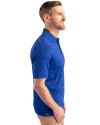 Round Rock Express Cutter & Buck Advantage Tri-Blend Space Dye Mens Polo Dark Tour Blue Side Thumbnail Image