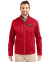 San Francisco 49ers Historic Cutter & Buck Evoke Softshell Recycled Full Zip Mens Jacket Cardinal Red Front Thumbnail Image