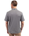 Los Angeles Angels Stars & Stripes Cutter & Buck Forge Eco Double Stripe Stretch Recycled Mens Polo Navy Blue/White Back Thumbnail Image