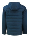 Boston Red Sox Cutter & Buck Evoke Hybrid Eco Softshell Recycled Full Zip Mens Big & Tall Hooded Jacket Navy Blue Mannequin Back Thumbnail Image