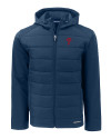 View image 3: Philadelphia Phillies Cutter & Buck Evoke Recycled HoneycombFleece Mens Big & Tall Hybrid Full Zip Jacket Navy Blue Mannequin