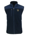Milwaukee Brewers Cutter & Buck Cascade Eco Sherpa Mens Big and Tall Fleece Vest Navy Blue Mannequin Thumbnail Image