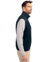 Detroit Tigers Cutter & Buck Cascade Eco Sherpa Mens Big and Tall Fleece Vest Navy Blue Side Thumbnail Image