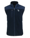 Tampa Bay Rays Cutter & Buck Cascade Eco Sherpa Mens Big and Tall Fleece Vest Navy Blue Mannequin Thumbnail Image