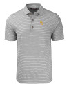 San Diego Padres Cutter & Buck Forge Eco Heather Stripe Stretch Recycled Mens Big & Tall Polo Elemental Grey Heather Mannequin Thumbnail Image