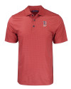 Boston Red Sox Stars & Stripes Cutter & Buck Pike Eco Tonal Geo Print Stretch Recycled Mens Big & Tall Polo Cardinal Red Mannequin Thumbnail Image